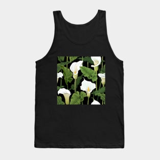 Calla Lilies pattern Tank Top